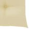 vidaXL - Stoelkussens - 4 - st - 40x40x7 - cm - oxford - stof - crèmewit