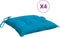 vidaXL - Stoelkussens - 4 - st - 40x40x7 - cm - oxford - stof - lichtblauw