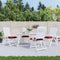 vidaXL - Stoelkussens - 4 - st - 40x40x7 - cm - oxford - stof - wijnrood