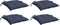 vidaXL - Stoelkussens - 4 - st - 40x40x7 - cm - oxford - stof - marineblauw