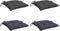 vidaXL - Stoelkussens - 4 - st - 40x40x7 - cm - oxford - stof - antracietkleurig