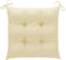vidaXL - Stoelkussens - 4 - st - 40x40x7 - cm - oxford - stof - crèmewit