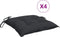 vidaXL - Stoelkussens - 4 - st - 40x40x7 - cm - oxford - stof - zwart