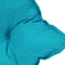 vidaXL - Stoelkussens - 4 - st - 40x40x7 - cm - stof - turquoise