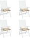 vidaXL - Stoelkussens - 4 - st - 50x50x7 - cm - oxford - stof - beige