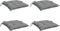 vidaXL - Stoelkussens - 4 - st - 50x50x7 - cm - oxford - stof - grijs
