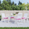 vidaXL - Stoelkussens - 4 - st - 50x50x7 - cm - oxford - stof - roze