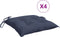 vidaXL - Stoelkussens - 4 - st - 50x50x7 - cm - oxford - stof - marineblauw