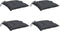 vidaXL - Stoelkussens - 4 - st - 50x50x7 - cm - oxford - stof - antracietkleurig