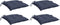 vidaXL - Stoelkussens - 4 - st - 50x50x7 - cm - oxford - stof - marineblauw