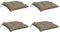 vidaXL - Stoelkussens - 4 - st - 50x50x7 - cm - oxford - stof - taupe