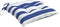 vidaXL - Stoelkussens - 4 - st - 50x50x7 - cm - stof - gestreept - wit - en - blauw