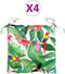 vidaXL - Stoelkussens - 4 - st - 50x50x7 - cm - stof - meerkleurig