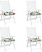 vidaXL - Stoelkussens - 4 - st - 50x50x7 - cm - stof - meerkleurig