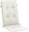 vidaXL - Stoelkussens - 4 - st - hoge - rug - 120x50x4 - cm - stof - gemêleerd - crème