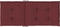 vidaXL - Stoelkussens - 4 - st - hoge - rug - 120x50x4 - cm - stof - gemêleerd - wijnrood