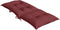 vidaXL - Stoelkussens - 4 - st - hoge - rug - 120x50x7 - cm - stof - gemêleerd - wijnrood
