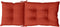 vidaXL - Stoelkussens - 4 - st - hoge - rug - 120x50x7 - cm - stof - gemêleerd - rood