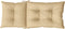 vidaXL - Stoelkussens - 4 - st - hoge - rug - 120x50x7 - cm - stof - gemêleerd - beige