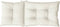 vidaXL - Stoelkussens - 4 - st - hoge - rug - 120x50x7 - cm - stof - gemêleerd - crème