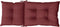 vidaXL - Stoelkussens - 4 - st - hoge - rug - 120x50x7 - cm - stof - gemêleerd - wijnrood