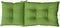 vidaXL - Stoelkussens - 4 - st - hoge - rug - 120x50x7 - cm - stof - gemêleerd - groen