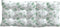 vidaXL - Stoelkussens - 4 - st - hoge - rug - bladpatroon - oxford - stof