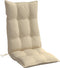 vidaXL - Stoelkussens - 4 - st - hoge - rug - oxford - stof - beige