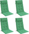vidaXL - Stoelkussens - 4 - st - hoge - rug - oxford - stof - groen