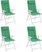 vidaXL - Stoelkussens - 4 - st - hoge - rug - oxford - stof - groen