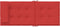 vidaXL - Stoelkussens - 4 - st - hoge - rug - oxford - stof - rood