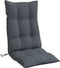 vidaXL - Stoelkussens - 4 - st - hoge - rug - oxford - stof - antracietkleurig