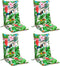 vidaXL - Stoelkussens - 4 - st - hoge - rug - oxford - stof - meerkleurig