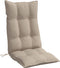 vidaXL - Stoelkussens - 4 - st - hoge - rug - oxford - stof - taupe
