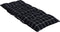 vidaXL - Stoelkussens - 4 - st - hoge - rug - ruitpatroon - oxford - stof - zwart