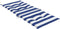vidaXL - Stoelkussens - 4 - st - hoge - rug - stof - gestreept - wit - en - blauw