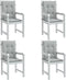 vidaXL - Stoelkussens - 4 - st - lage - rug - 100x50x4 - cm - stof - lichtgrijs