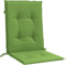 vidaXL - Stoelkussens - 4 - st - lage - rug - 100x50x4 - cm - stof - gemêleerd - groen