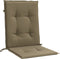 vidaXL - Stoelkussens - 4 - st - lage - rug - 100x50x4 - cm - stof - gemêleerd - taupe