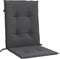 vidaXL - Stoelkussens - 4 - st - lage - rug - 100x50x4 - cm - stof - gemêleerd - antraciet