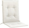 vidaXL - Stoelkussens - 4 - st - lage - rug - 100x50x4 - cm - stof - gemêleerd - crème