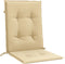 vidaXL - Stoelkussens - 4 - st - lage - rug - 100x50x4 - cm - stof - gemêleerd - beige