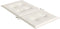 vidaXL - Stoelkussens - 4 - st - lage - rug - 100x50x4 - cm - stof - gemêleerd - crème