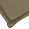 vidaXL - Stoelkussens - 4 - st - lage - rug - 100x50x4 - cm - stof - gemêleerd - taupe