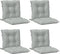 vidaXL - Stoelkussens - 4 - st - lage - rug - 100x50x7 - cm - stof - lichtgrijs