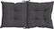 vidaXL - Stoelkussens - 4 - st - lage - rug - 100x50x7 - cm - stof - gemêleerd - antraciet