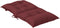 vidaXL - Stoelkussens - 4 - st - lage - rug - 100x50x7 - cm - stof - gemêleerd - wijnrood