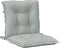 vidaXL - Stoelkussens - 4 - st - lage - rug - 100x50x7 - cm - stof - lichtgrijs