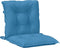 vidaXL - Stoelkussens - 4 - st - lage - rug - 100x50x7 - cm - stof - gemêleerd - blauw