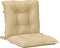 vidaXL - Stoelkussens - 4 - st - lage - rug - 100x50x7 - cm - stof - gemêleerd - beige